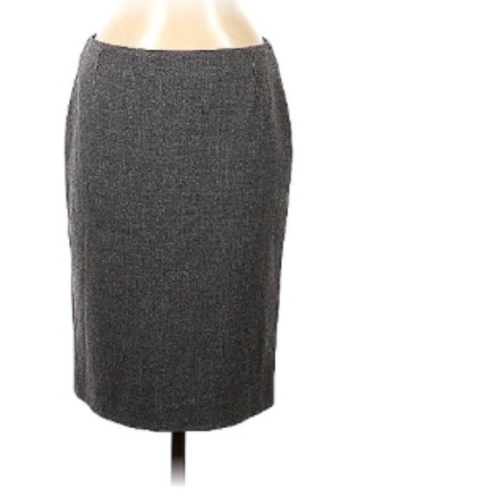Alexander McQueen  Gray Midi Pencil Skirt 40 US 6